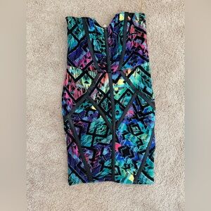 Lipsy Multicolor Geometric Skirt
